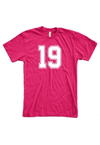 MRL Prints pink Number Shirt 19 T-Shirt Customized Jersey 1527AAA63E5255GS_1