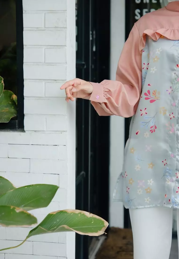 Arsera Blouse Sage - Long Sleeve - Atasan Wanita