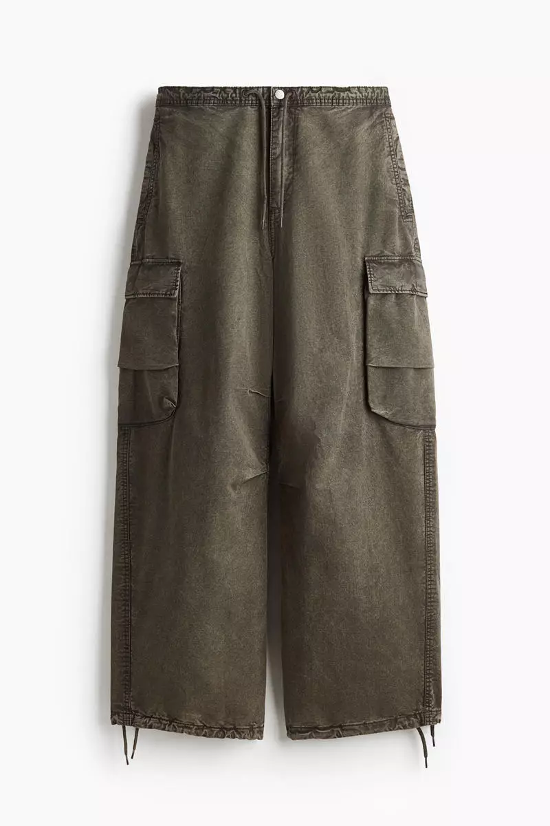 Loose Fit Washed cargo trousers