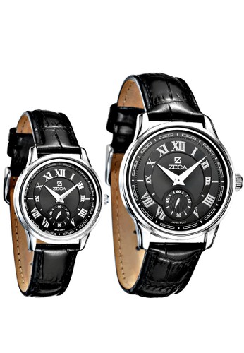 Zeca jam tangan couple 302M/L.LBL.PS2-Hitam