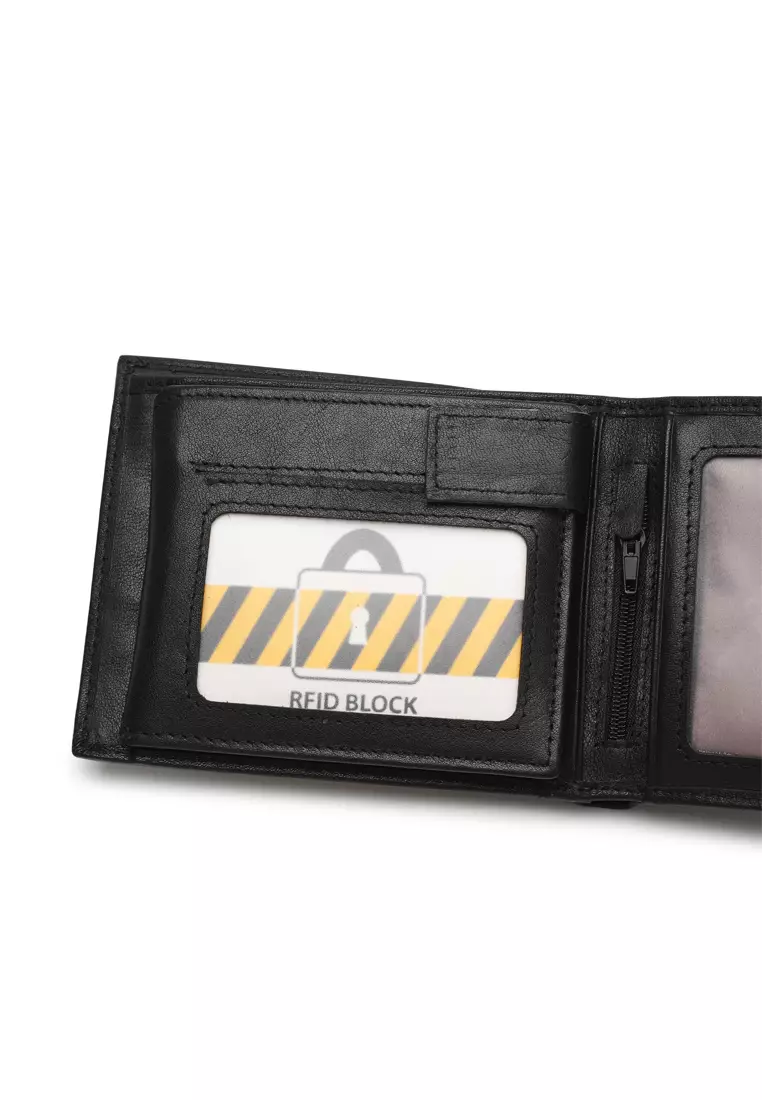 Men's Genuine Leather RFID Wallet (Dompet Pria Kulit Genuine RFID Blocking)