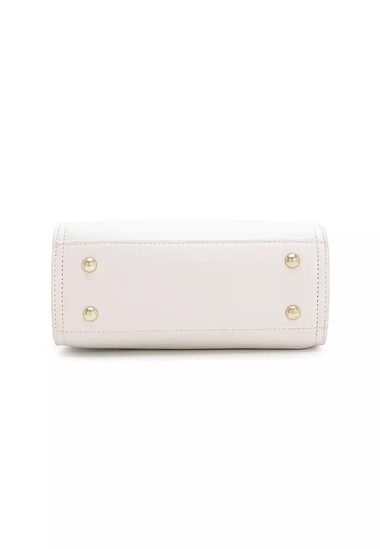 Logo Top Handle Bag / Sling Bag / Crossbody Bag - White