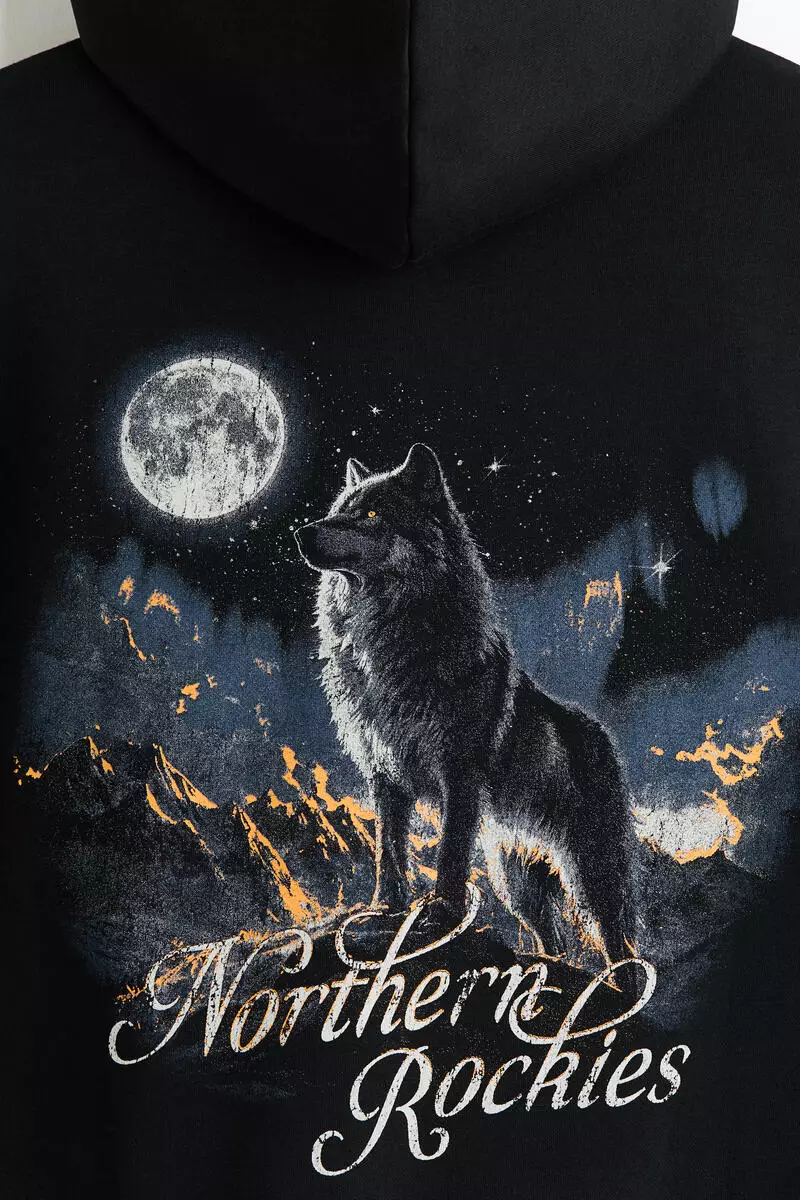 Relaxed Fit Printed hoodie