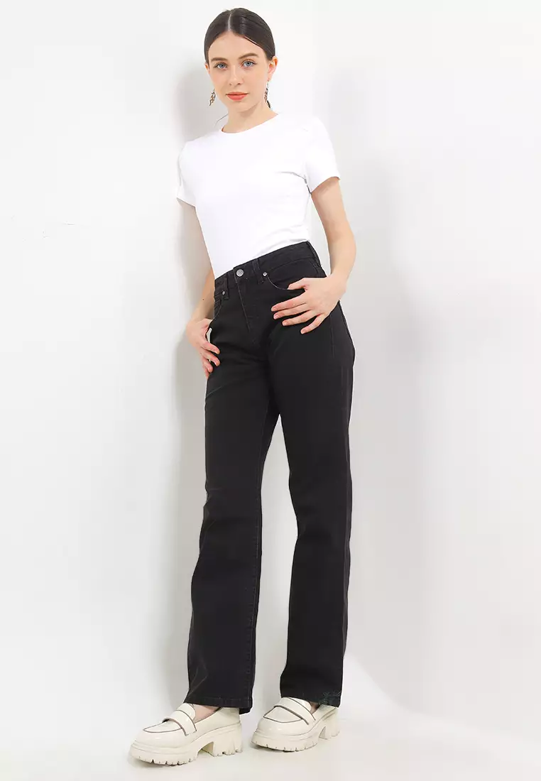 High Waist Straight Denim Pant FWL391