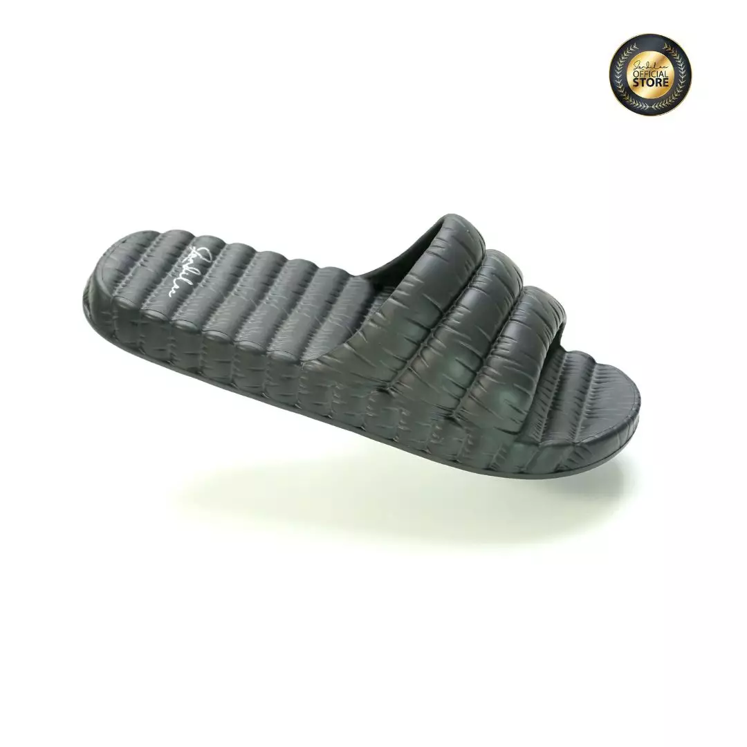 ZANDILAC - SANDAL LAKI DEWASA CH122047LD - HITAM full karet
