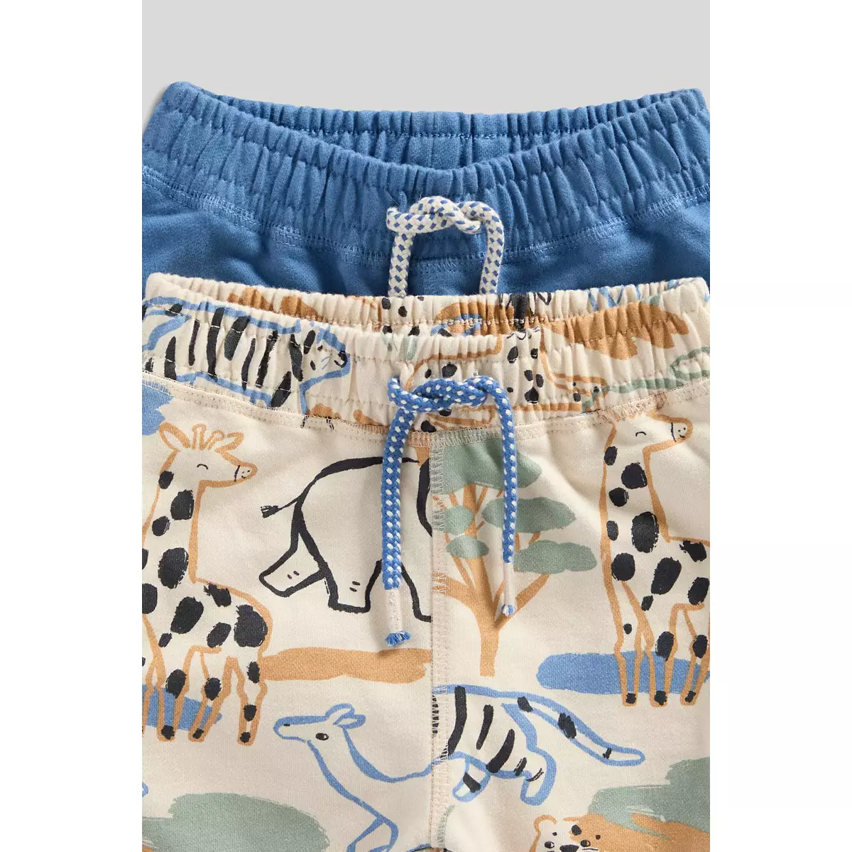 Mothercare Jungle Joggers - 2 Pack - Celana Panjang Bayi Laki-laki (Biru)