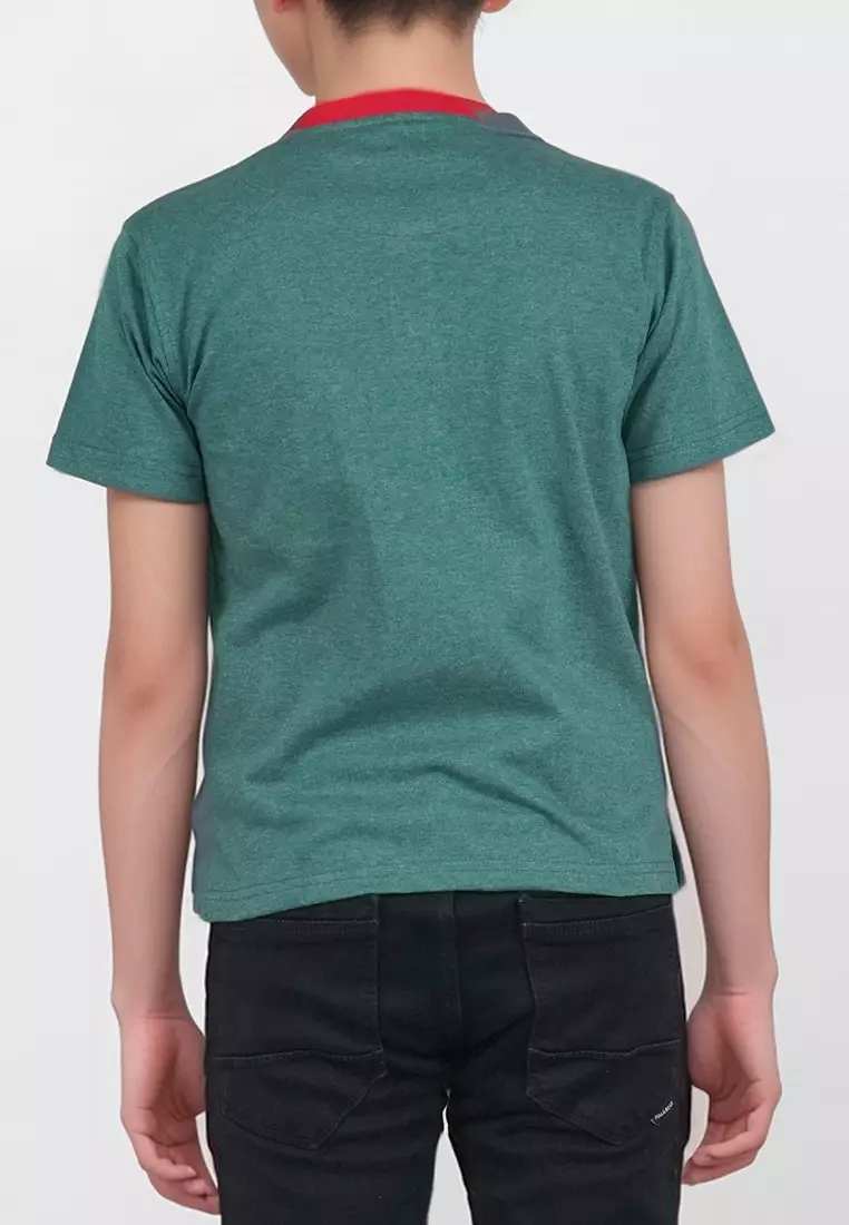 Crocodile KIDS KITH 1917 Green - Kaos Anak Kids T-Shirt Original - Katun