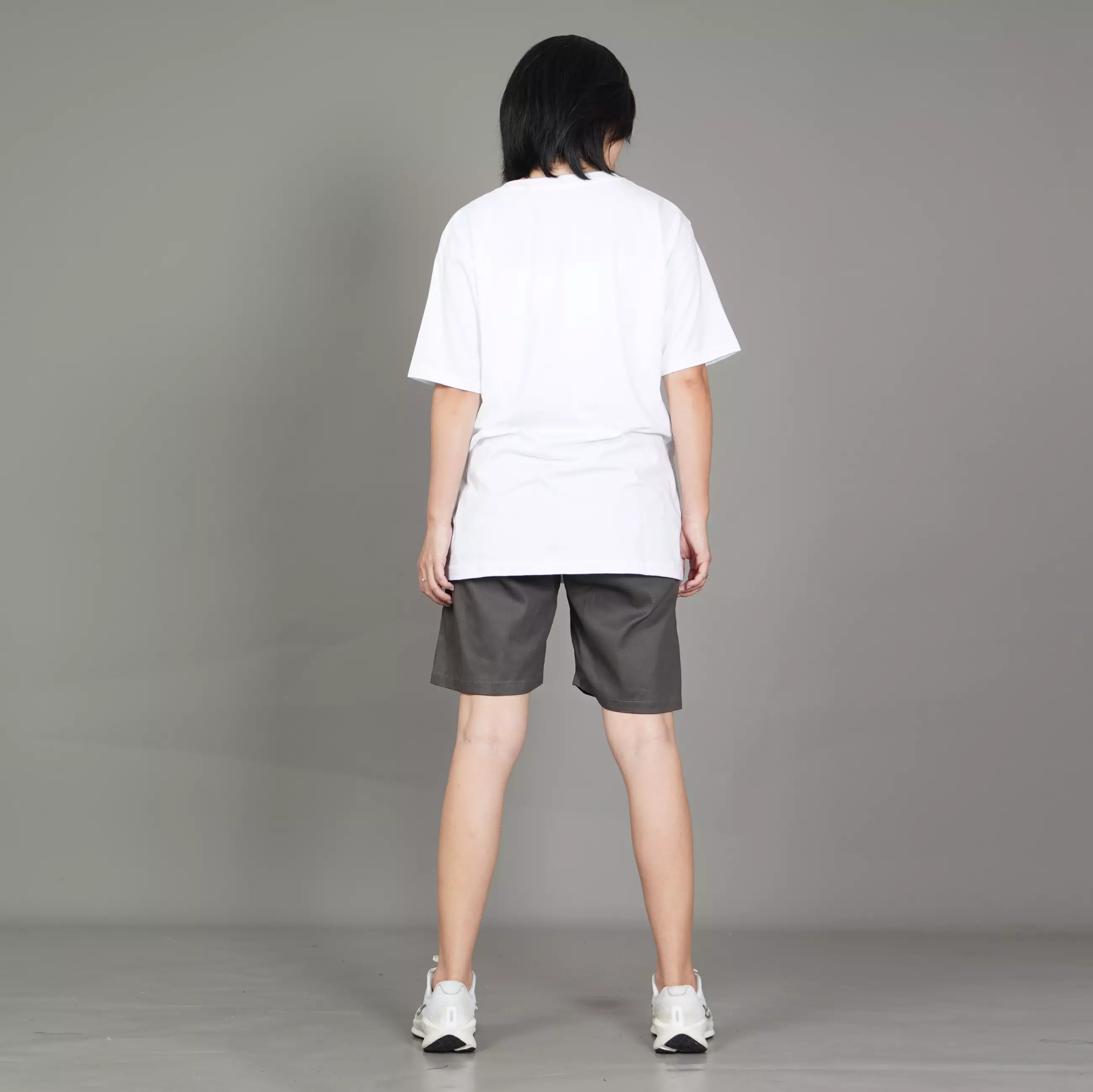  FRELY Celana Pendek Wanita Chino Pendek Wanita Chinos Pants - ABU TU