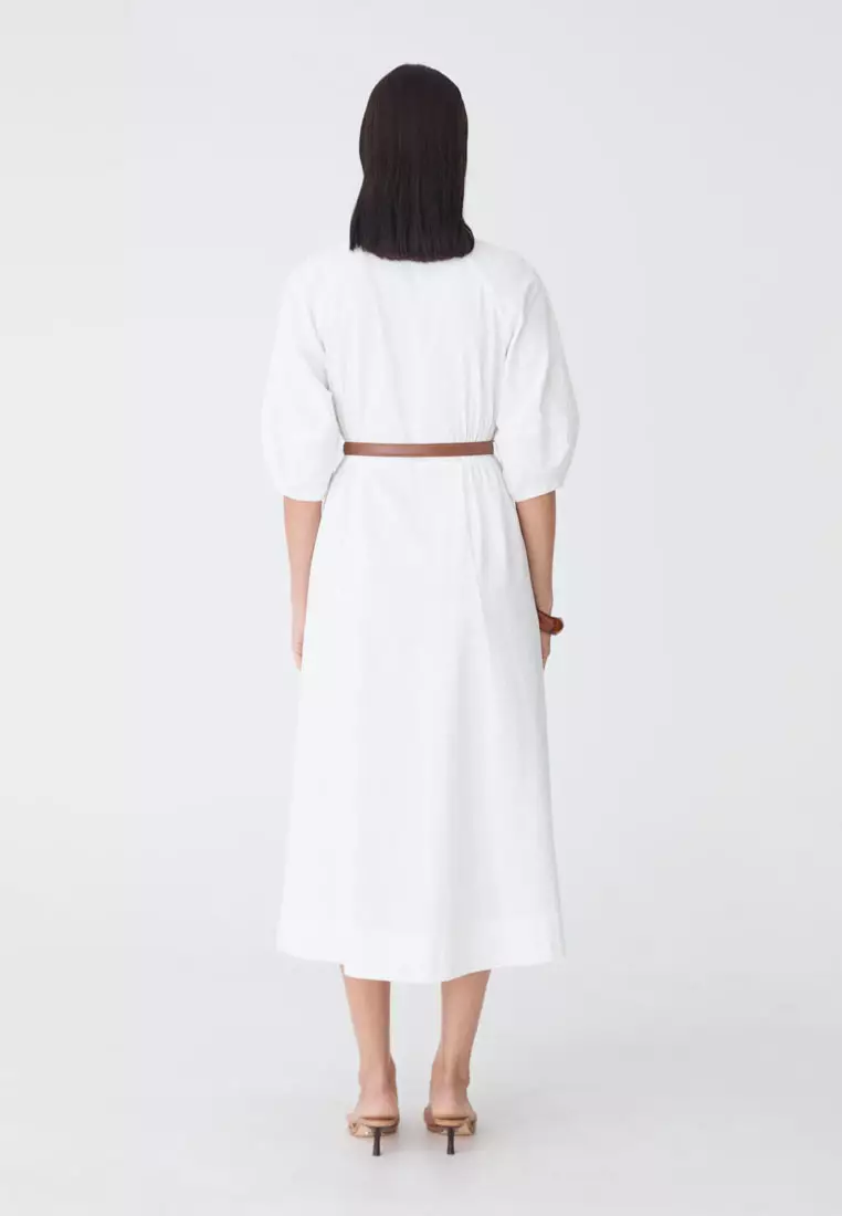 Lyn Lantern Sleeve Shirt Dress