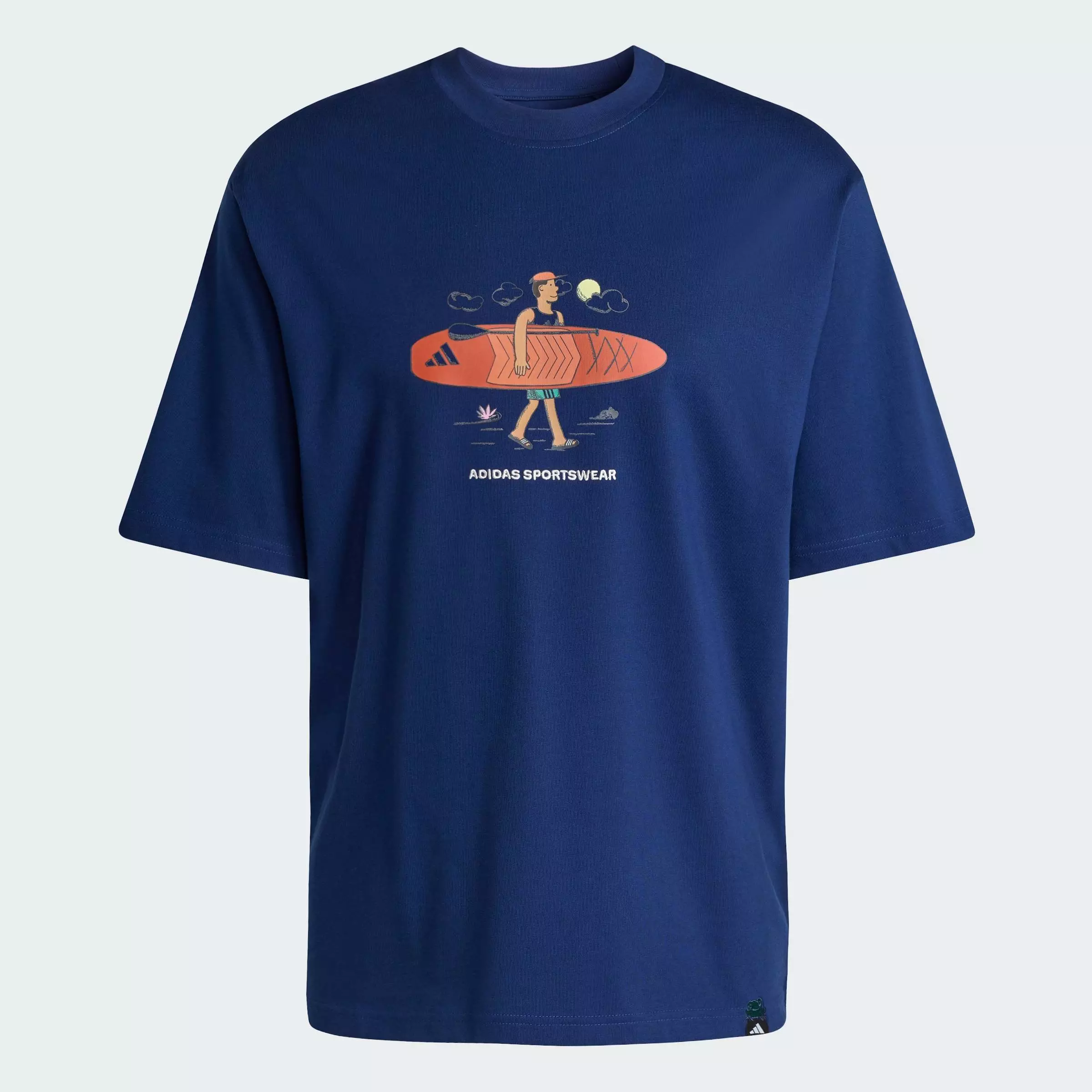 Lifestyle DOODLE STAND-UP PADDLE GRAPHIC T-SHIRT Men Blue KB4902