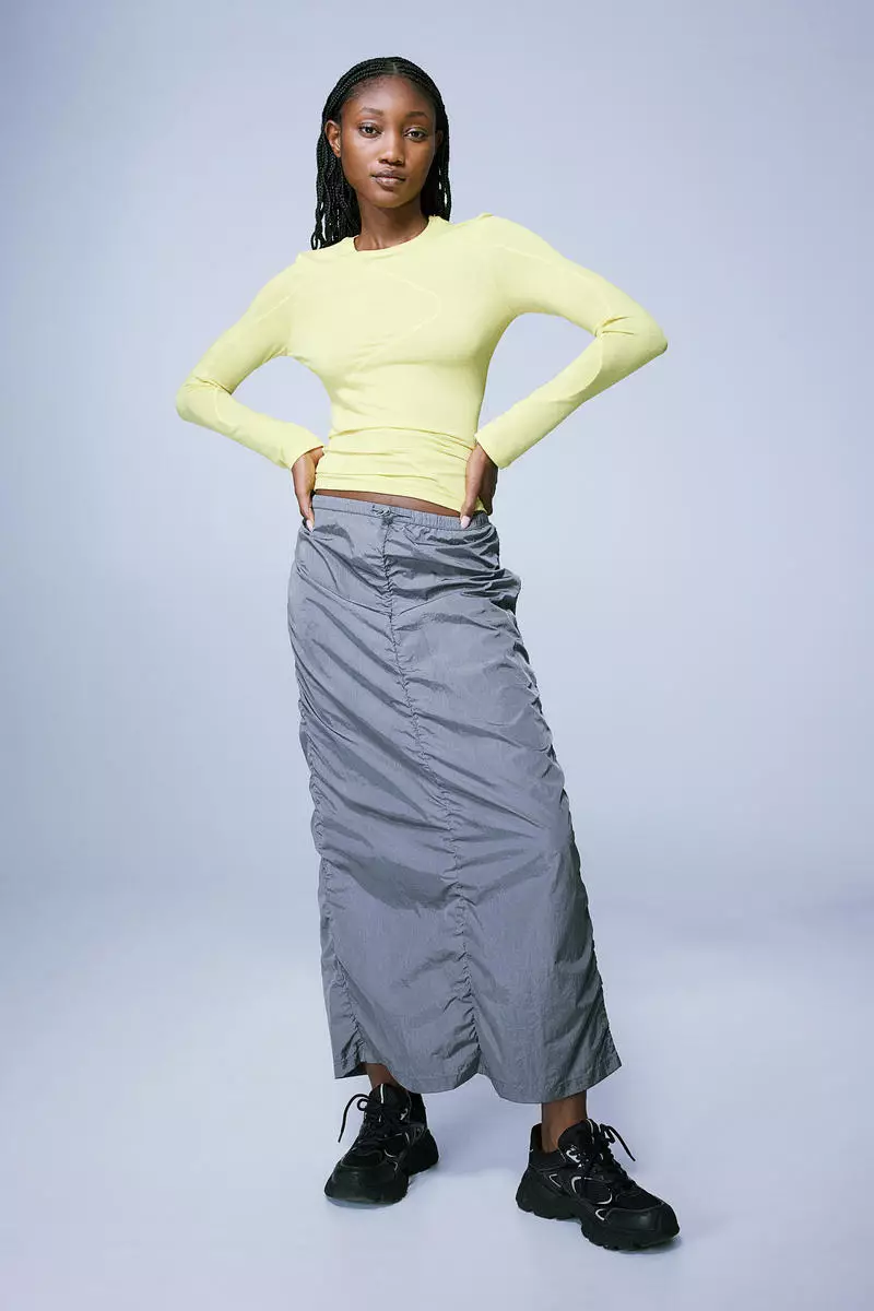 Ruched skirt singapore cheap