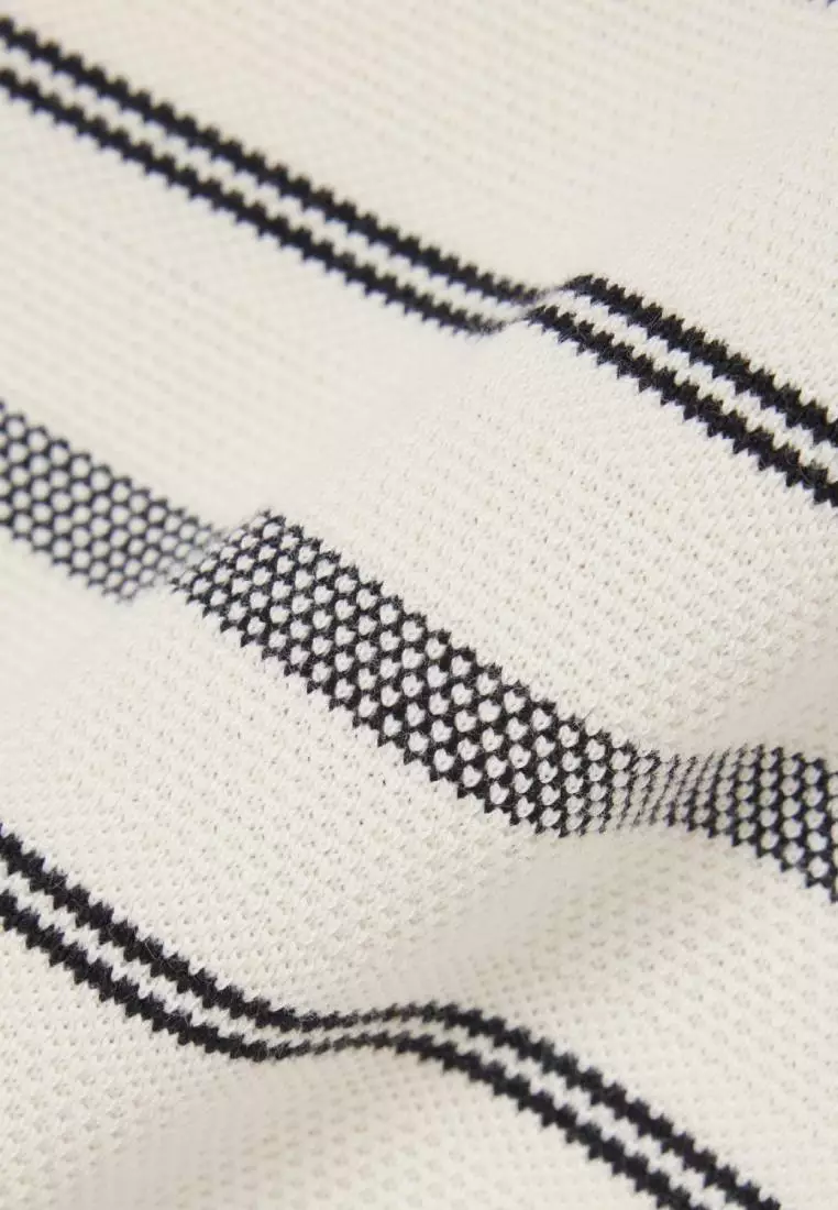 French Made Striped Piqué T-shirt