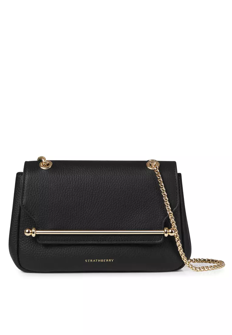 Strathberry east outlet west mini black