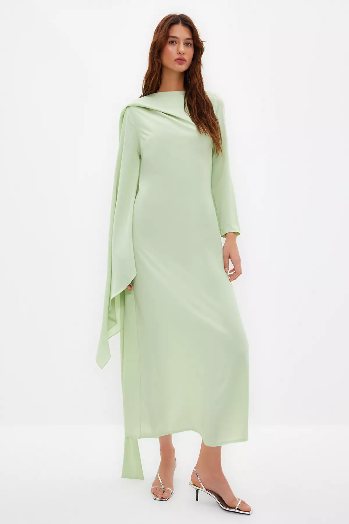 Buy Trendyol Draped Maxi Dress 2026 Online | ZALORA Philippines