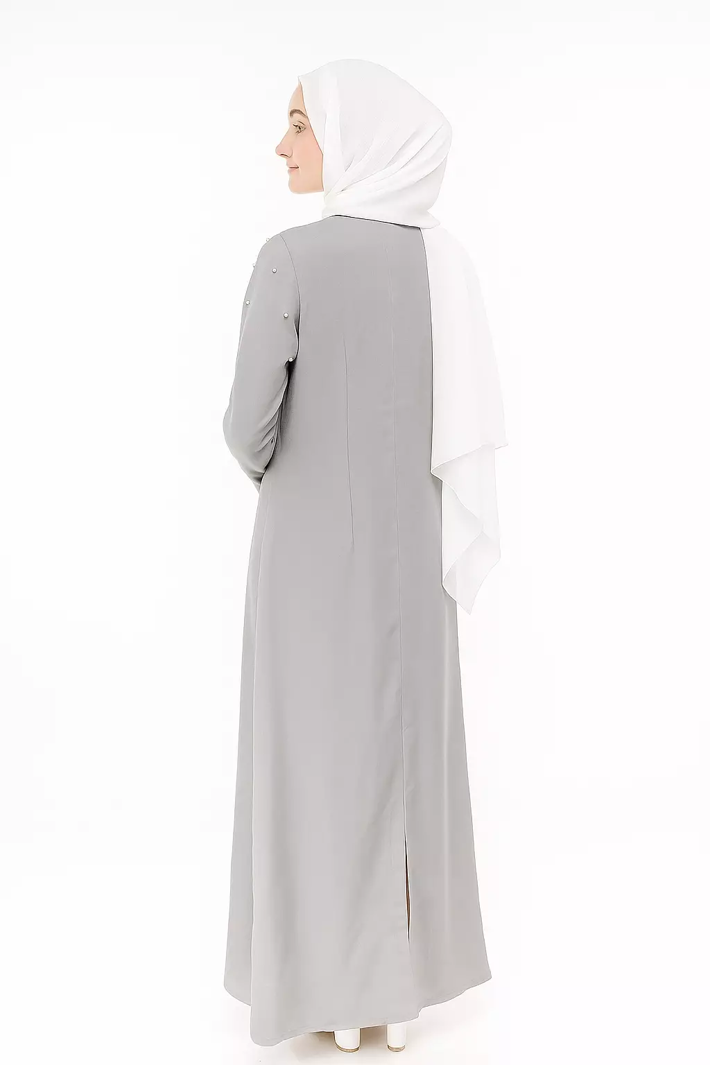 Hazeera  Maxi Dress In Grey