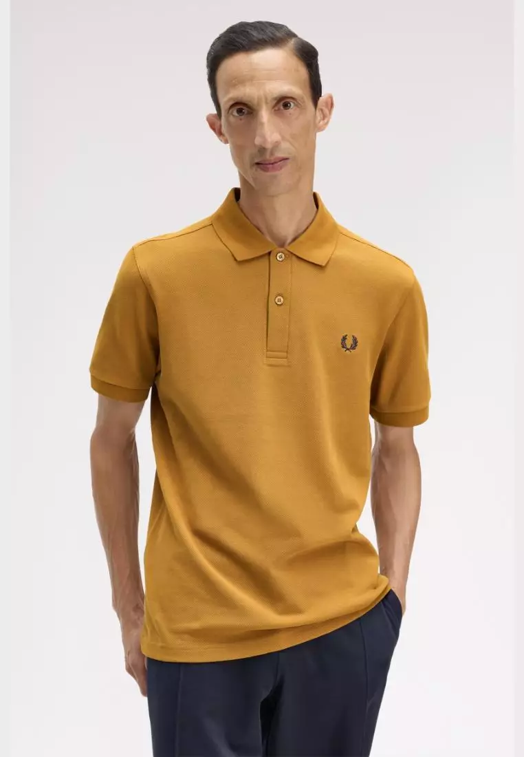 Fred Perry M6000 The Fred Perry Shirt (Dark Caramel / Navy)