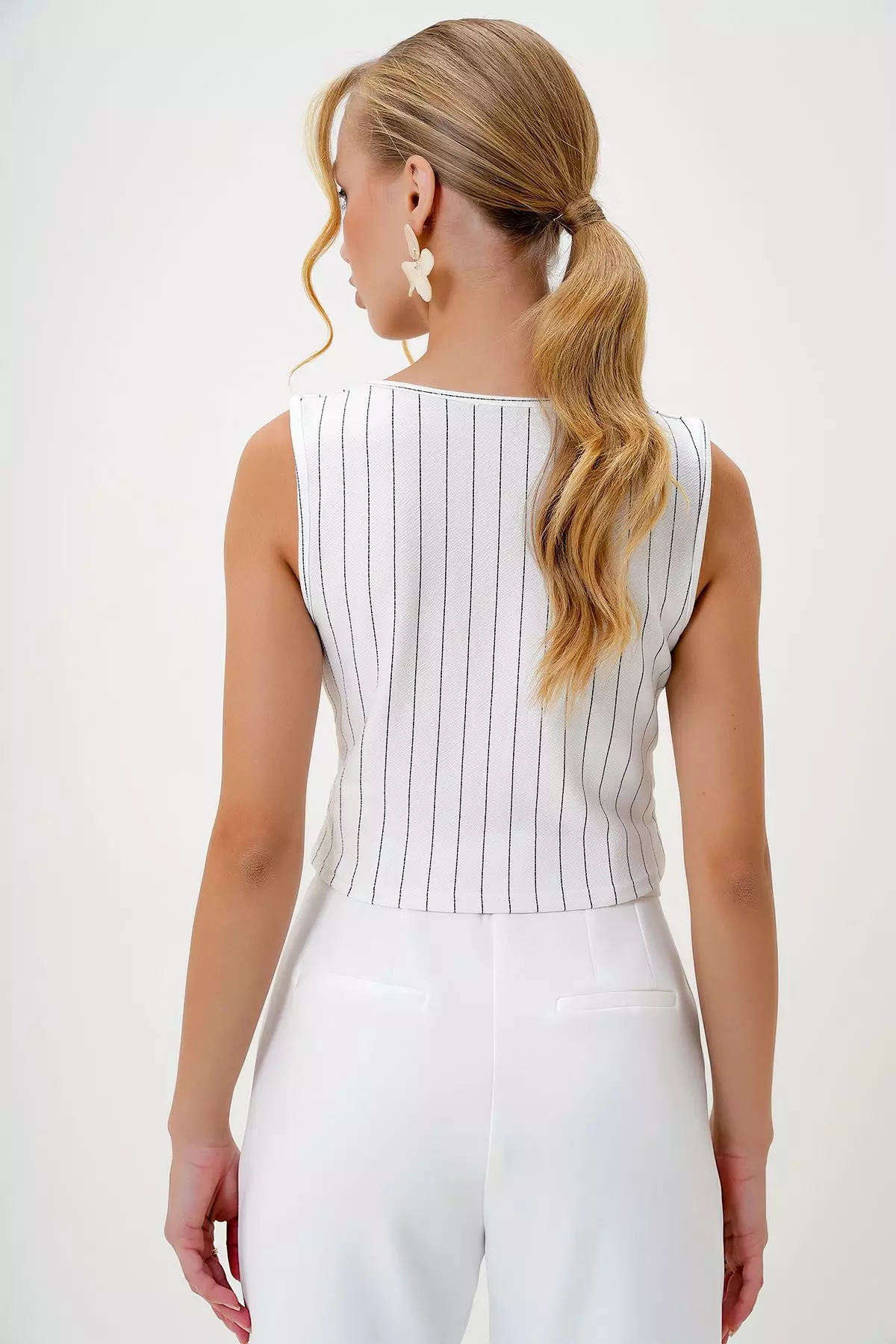 Stripe Patterned Waistcoat