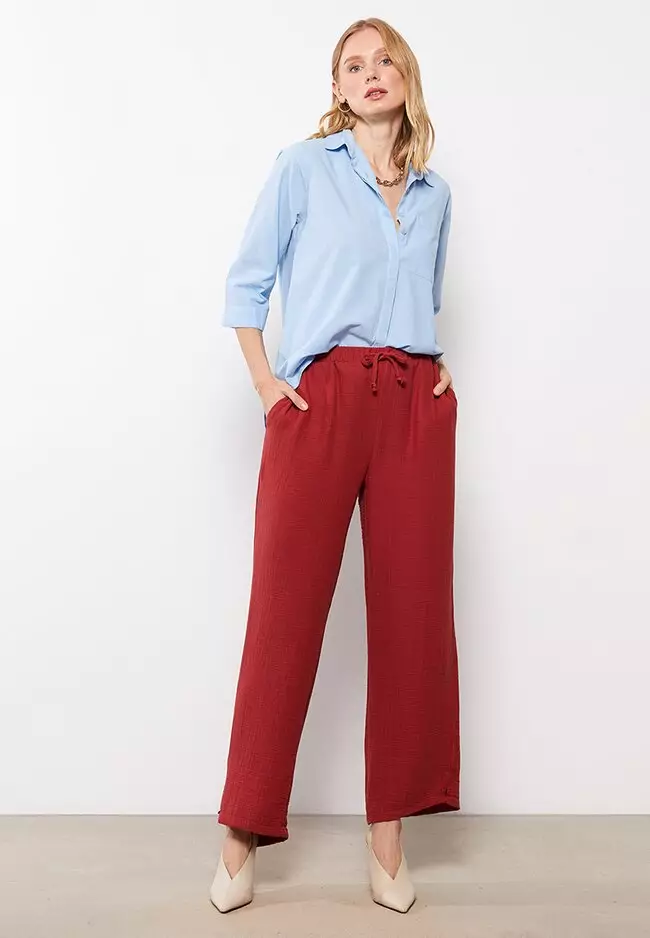 Muslin Fabric Women's Trousers