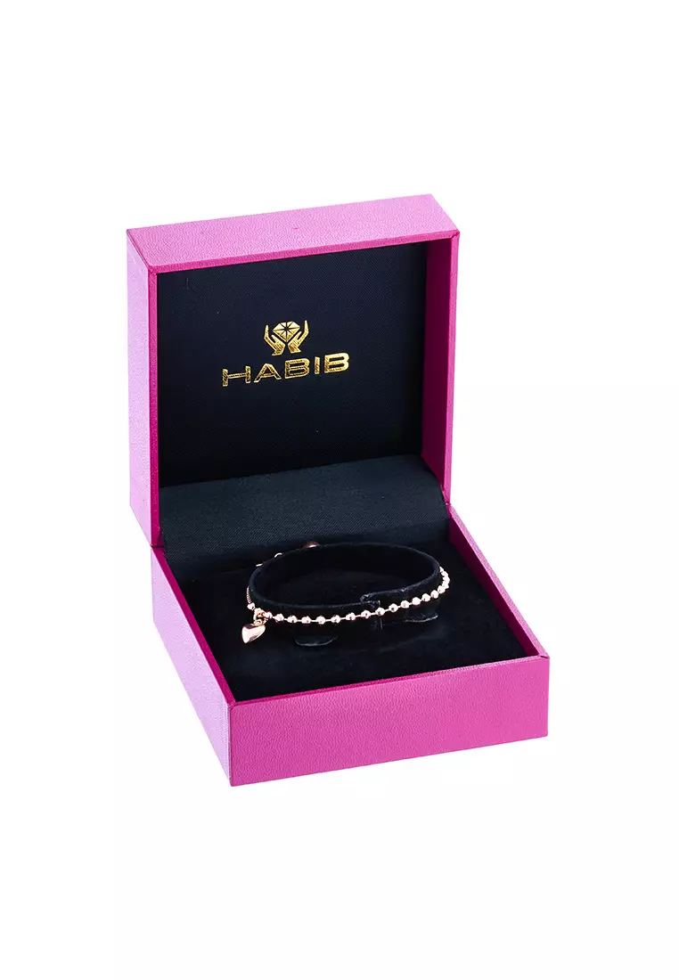 HABIB Beads Bolo Bracelet, 925 Silver Rose 708 BR BOL 1(R)
