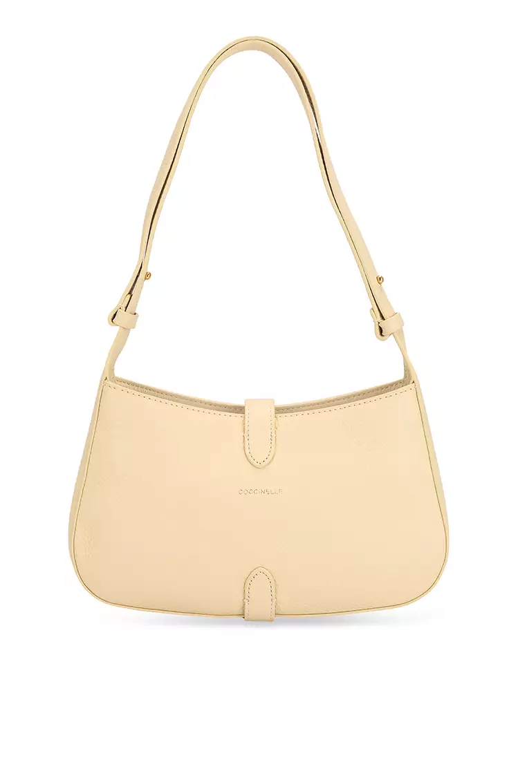 Buy Coccinelle Magalu Shoulder Bag in Butter 2024 Online ZALORA