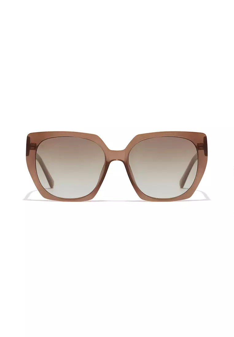 HAWKERS Light Brown Nature Eco Boujee Sunglasses For Women, Female. Official Product Designed In Spain
