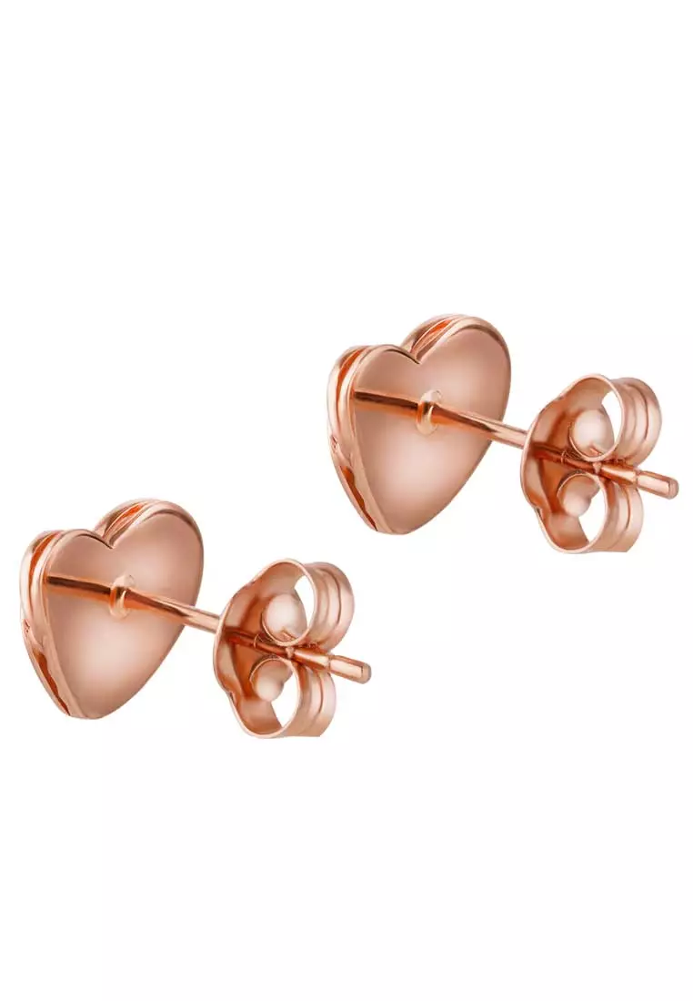 TOMEI Rouge Collection, Fall in Love Earrings, Rose Gold 750 (WQ4-DS)