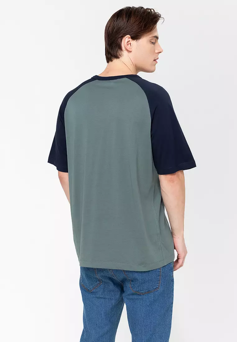 Perry Ellis America Rgln Baseball Tee