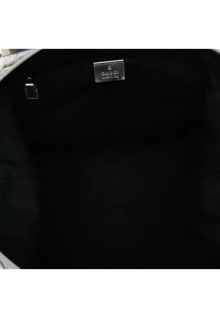Pre-Loved Gucci Gg Canvas Web Tote