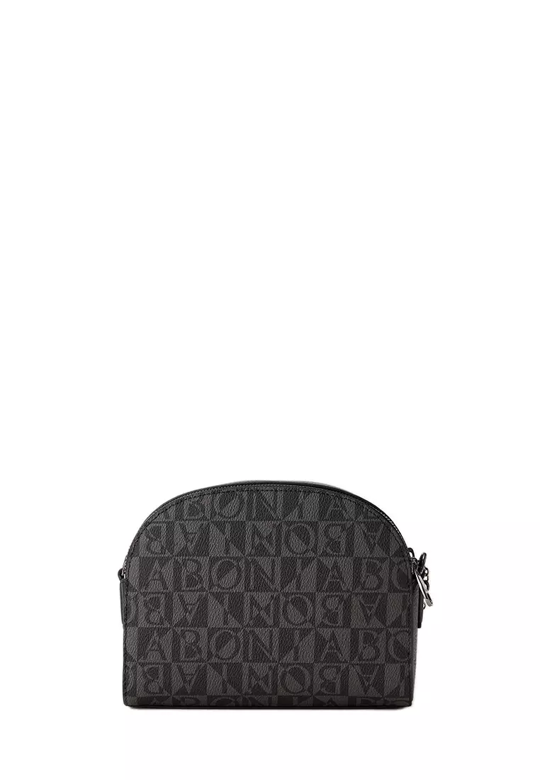 Black Chiara Monogram Crossbody Bag