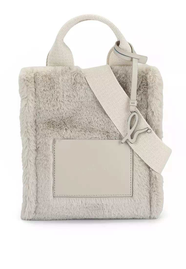 Fur clearance tote bag