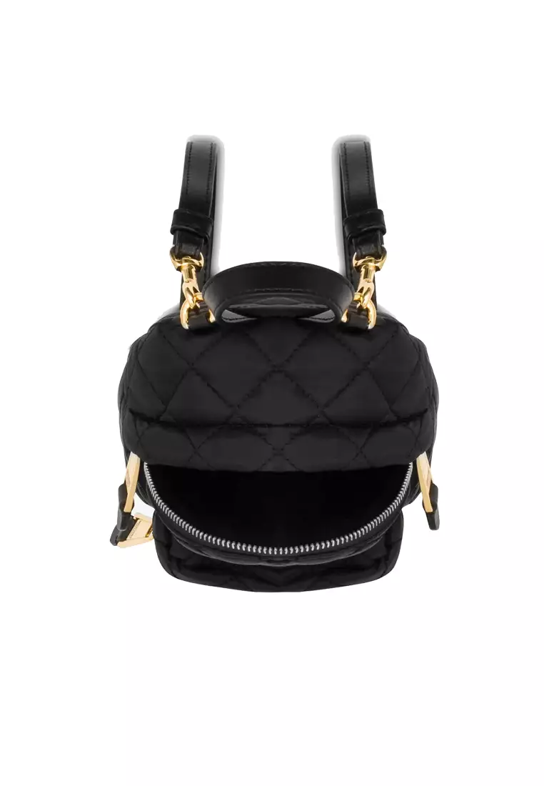 MOSCHINO Moschino Quilted Logo Plaque Mini backpack