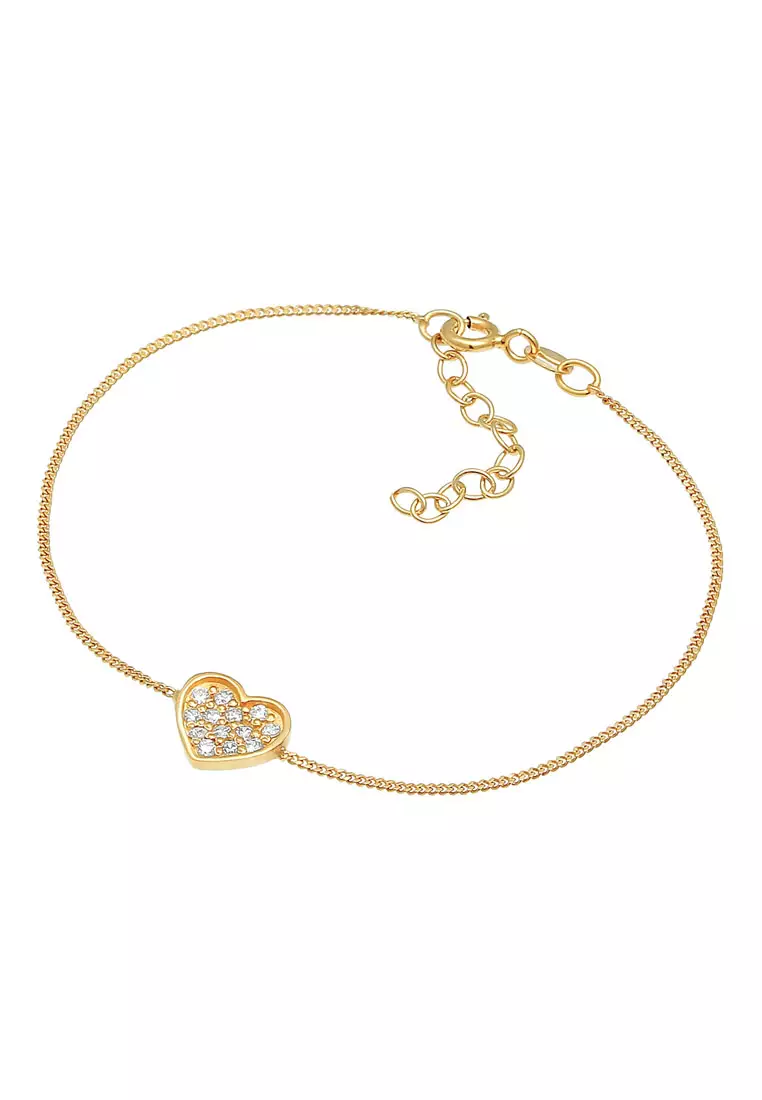 Zirconia Heart Bracelet