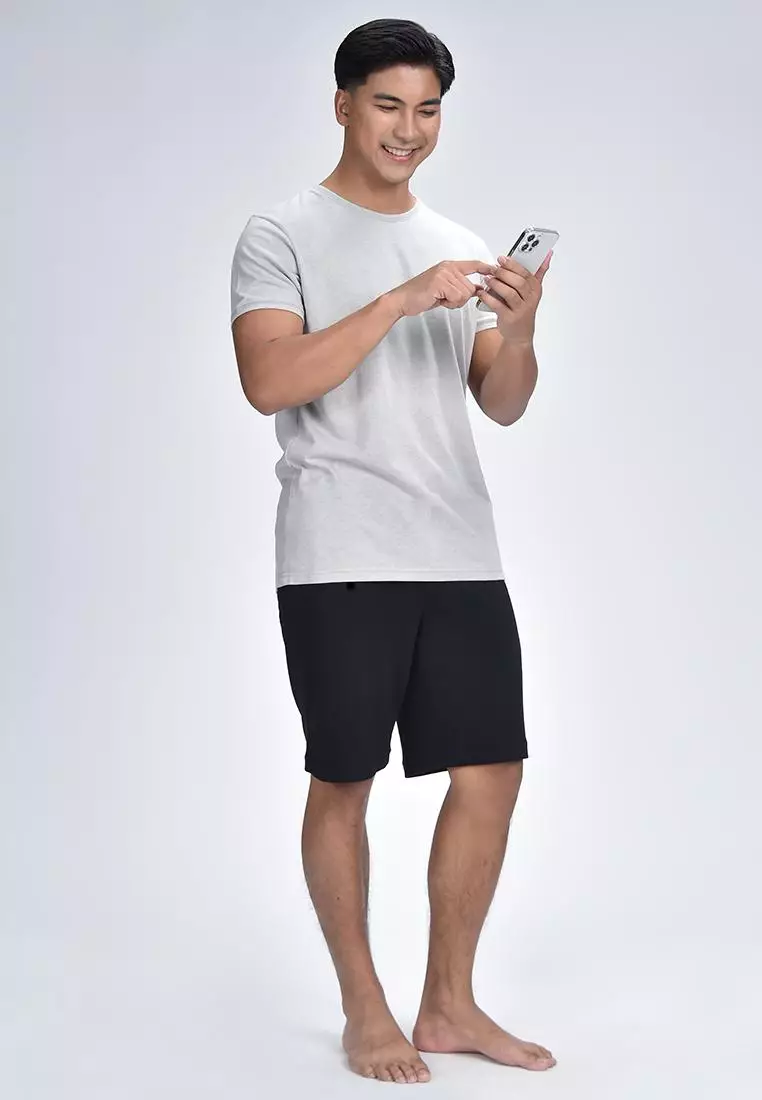 Men's Cuffed Round Neck Shirt