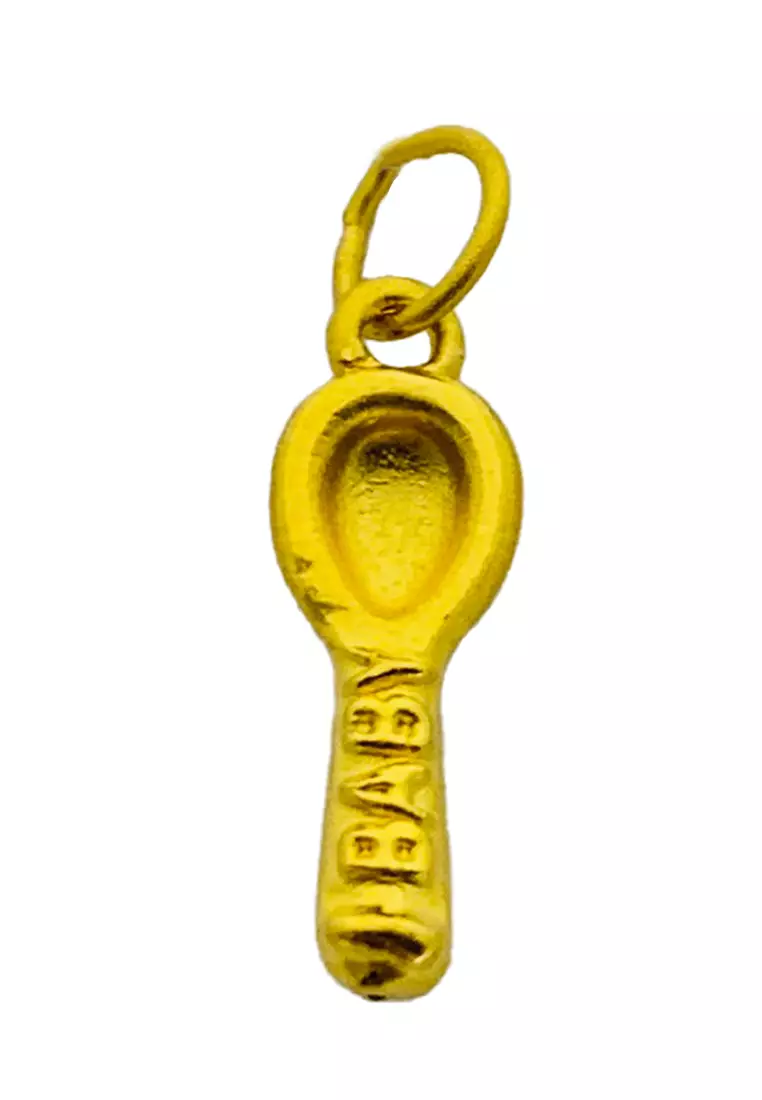 Gold spoon pendant hotsell