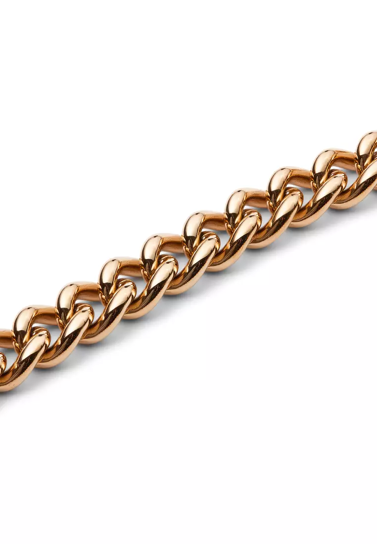 Chunky Chain Necklace Rose Gold - Unisex Necklace for women and men stainless steel Necklace DW Official Authentic Original kalung perempuan lelaki DW