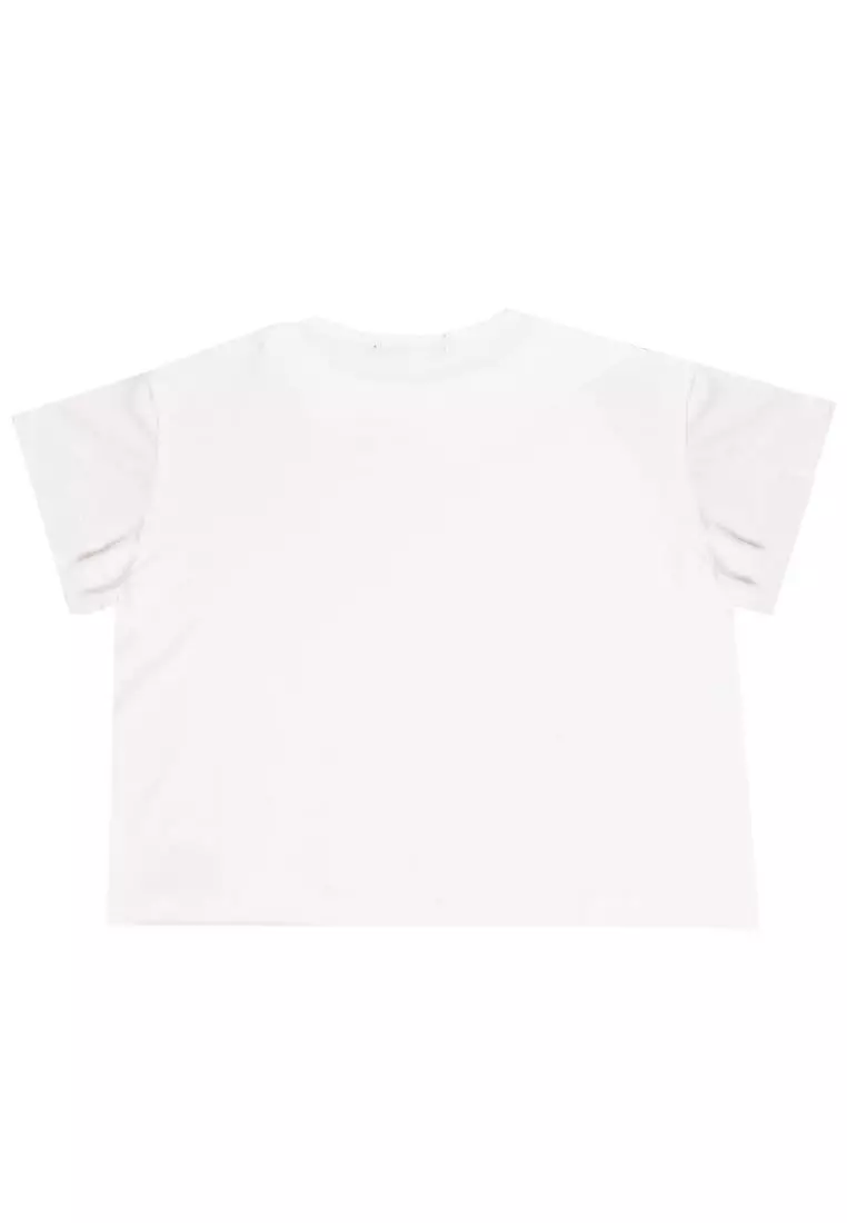 LTE32 RCP crop top polos wanita putih