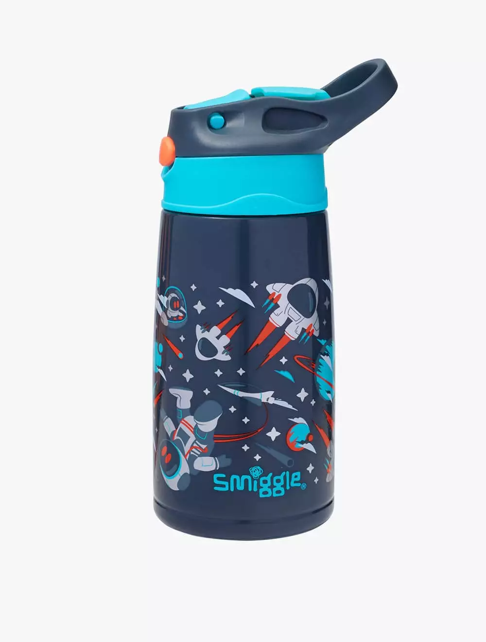 Jual Smiggle Smiggle Blast Off Stainless Steel Flip Bottle 400Ml