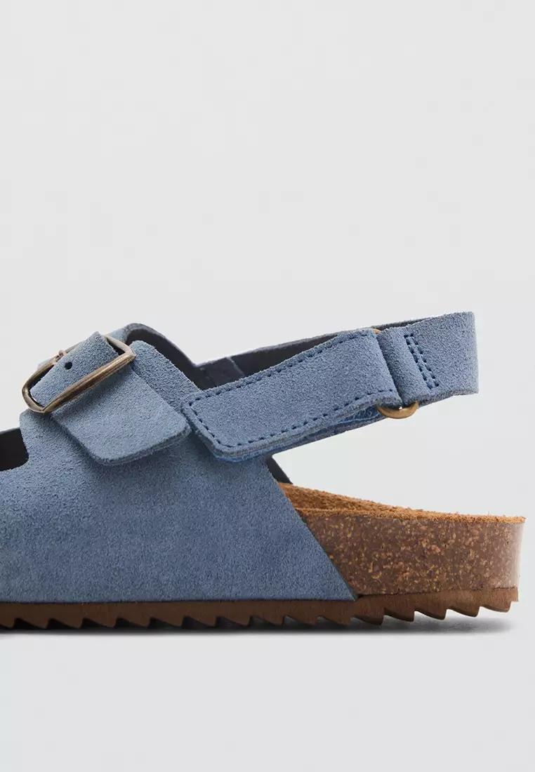 Buckle Leather Sandals