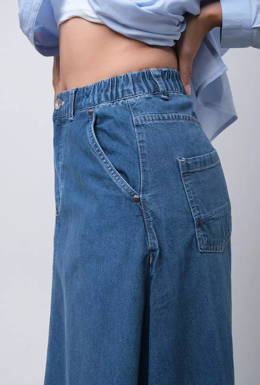 Rok Wanita Grace Medium Blue