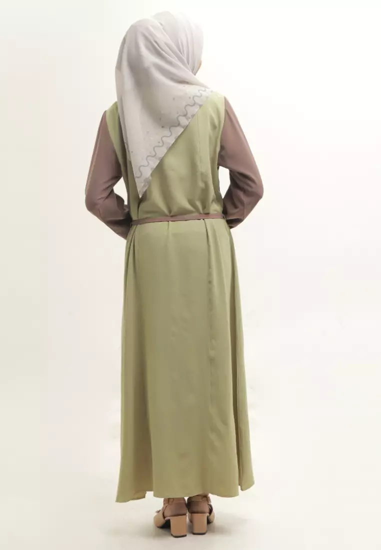 Rabbani - Gamis Dress Muslim Wanita Dreslim Dara Nina Exclusive - Olive