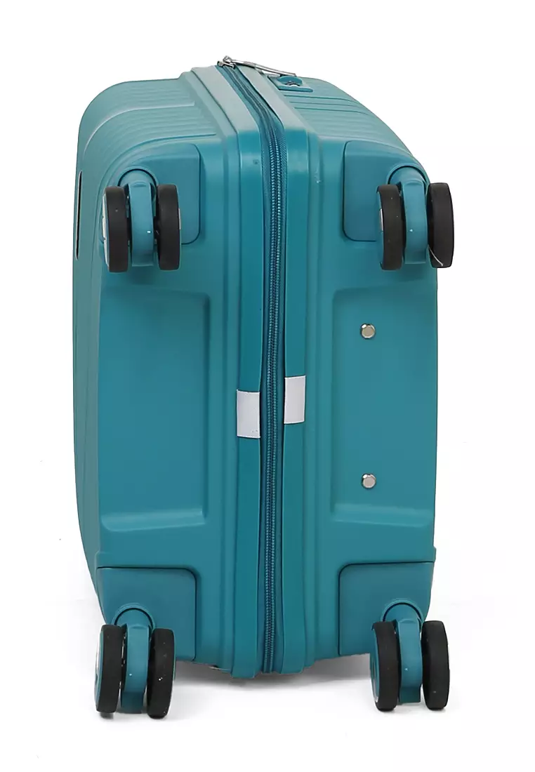 Carlton Koper Size 20inch Unisex Lock Anti Theft Zipper Suitcase Material Fiber ORIGINAL - Tosca
