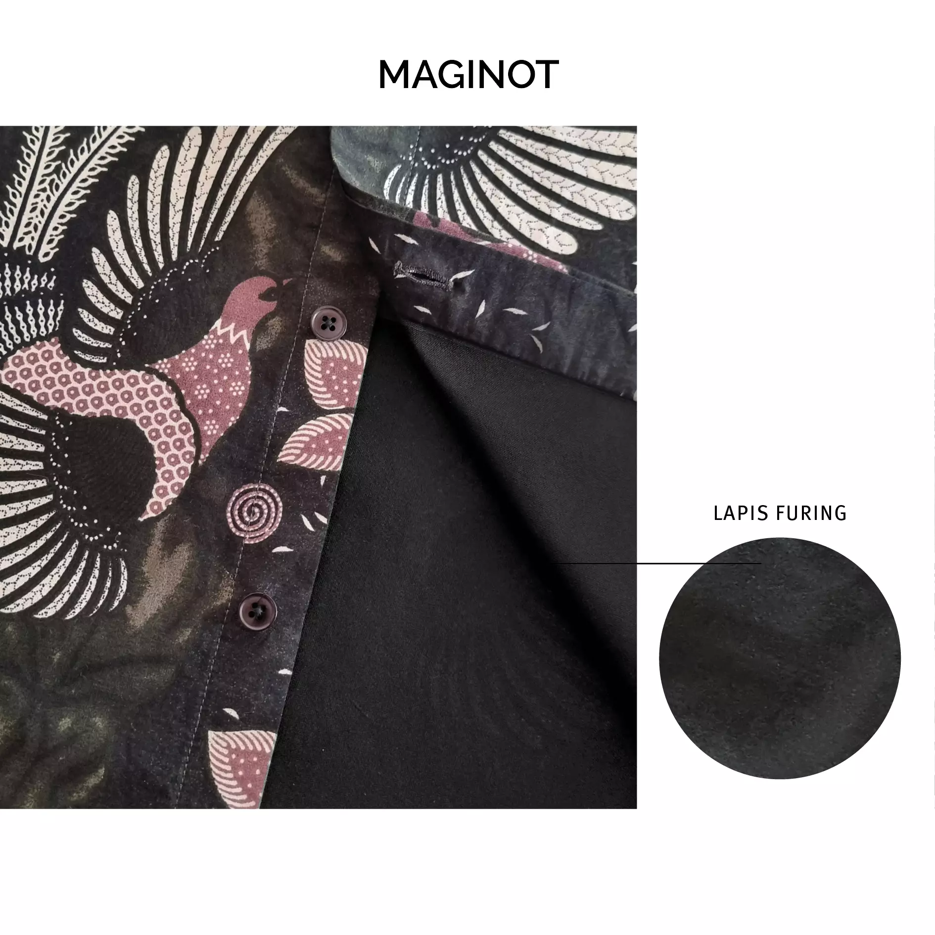 MAGINOT BATIK FURING EXCLUSIVE ARSATYA Batik FURING EXCLUSIVE Pria Slim Fit Lengan Pendek