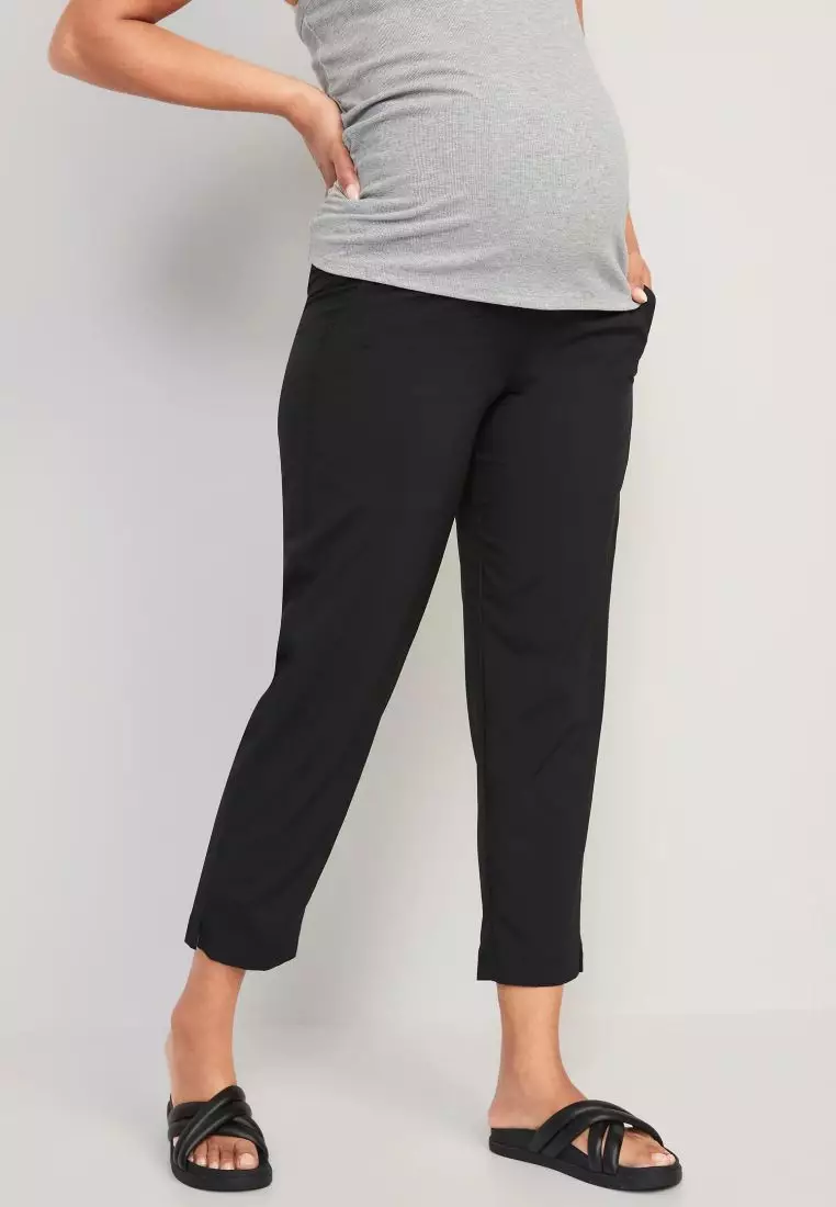 Buy Old Navy Maternity Rollover-Waist StretchTech Tapered Ankle