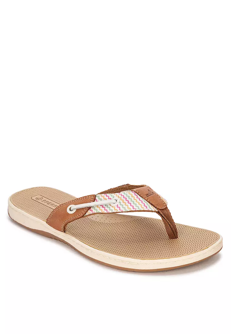 Discount on Sperry  shoes - SKU: Women's Seafish Resort Leather Flip Flop