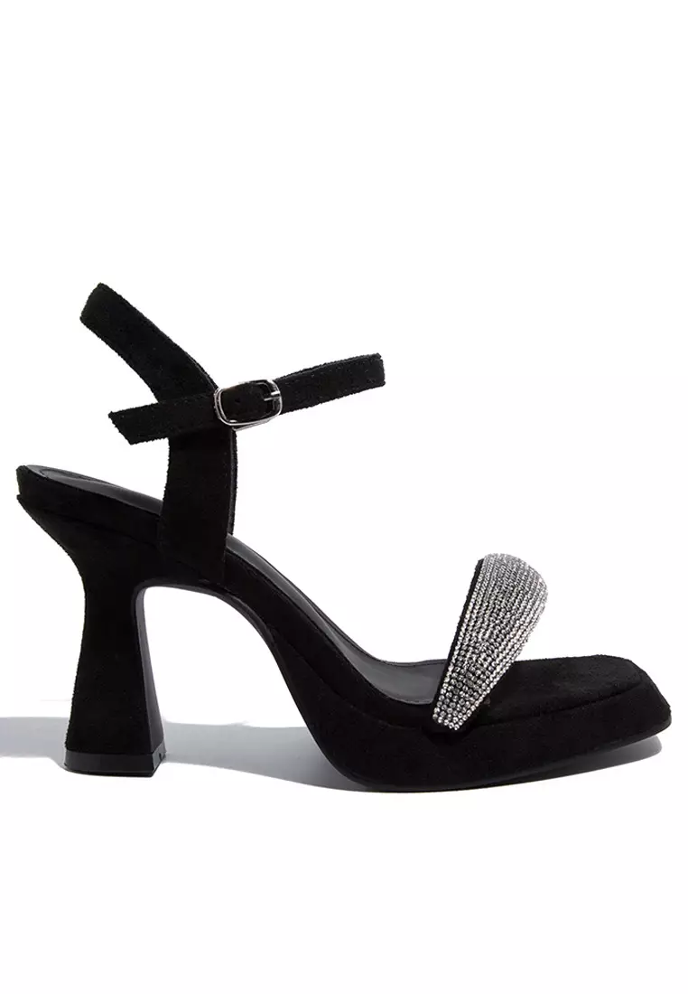 Discount on Twenty Eight Shoes  shoes - SKU: 9cm Rhinestone Strap Peep Toe High Heels Wty8162-3