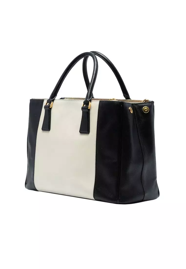 Buy Prada Pre-Loved Prada Medium Bicolor Saffiano Lux Galleria