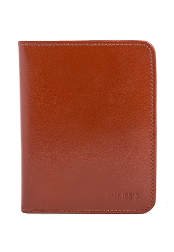 MIAJEES LEATHER red Passport Case  7BED8AC6672F76GS_1