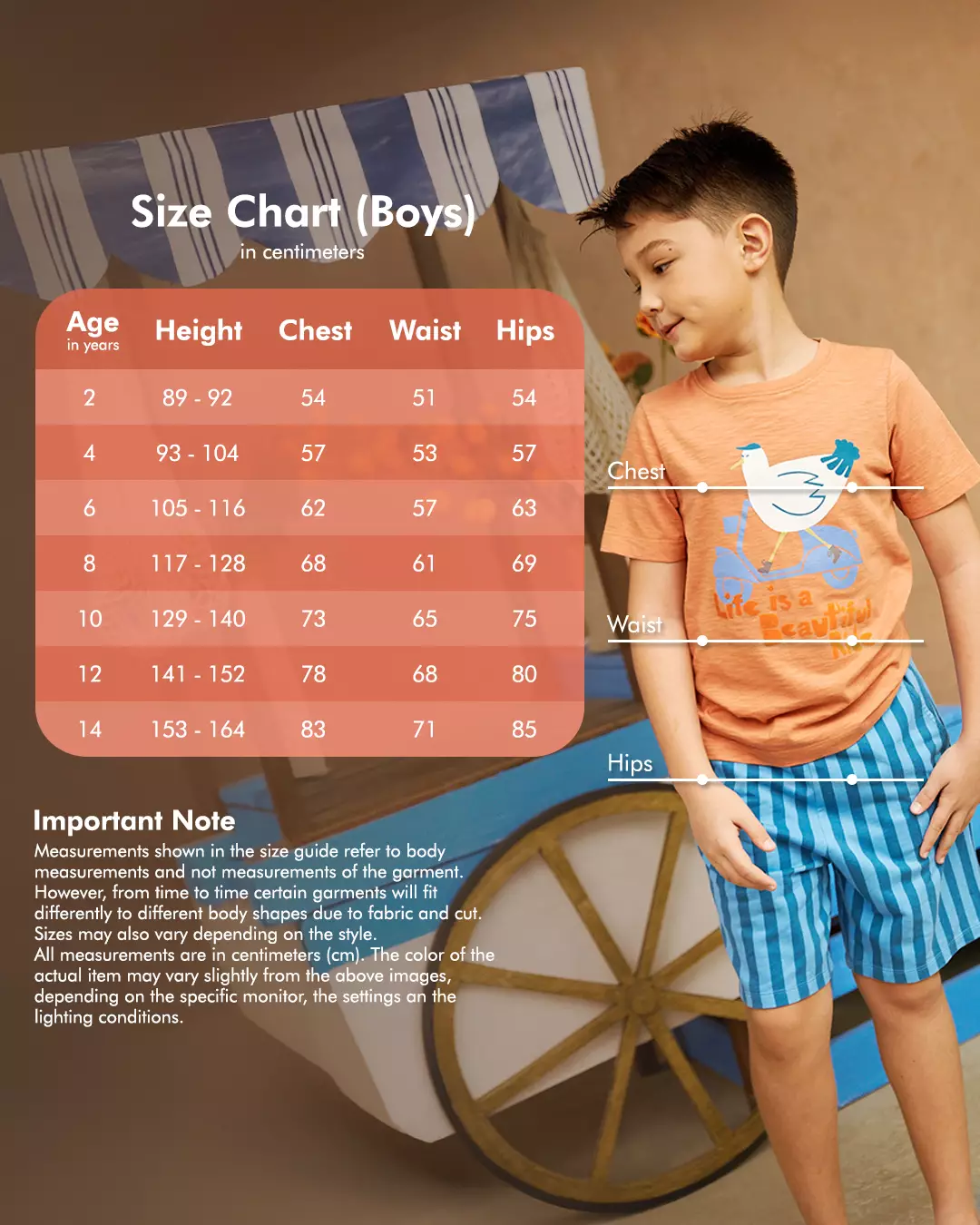 Gingersnaps Havana Breeze T-Shirt Blue - Kaos Anak Laki-laki (Biru)