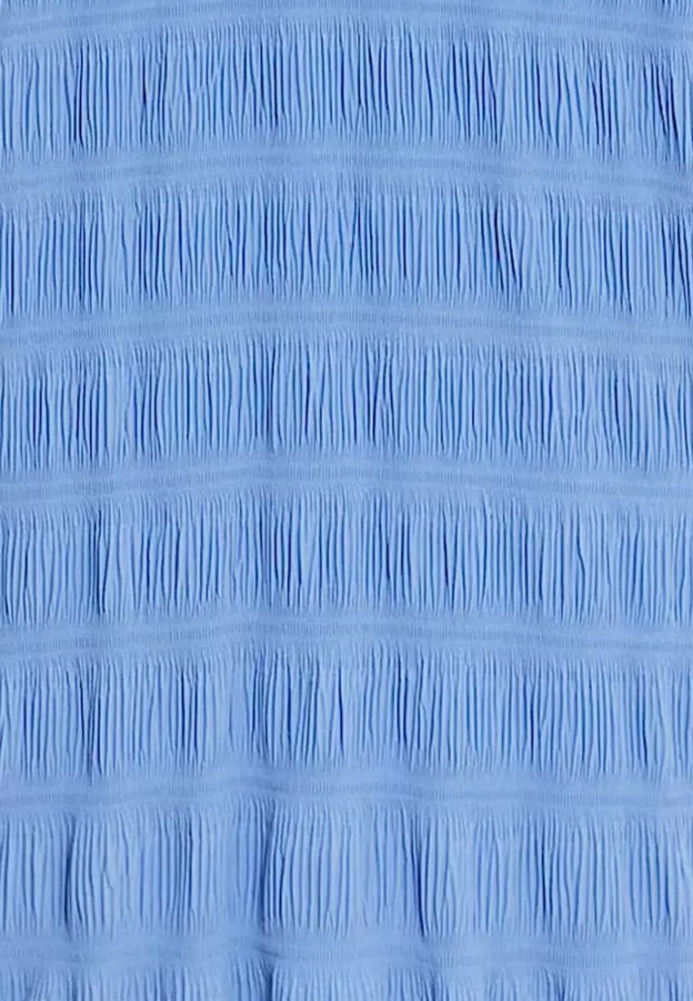 Shirred Midi Column Dress