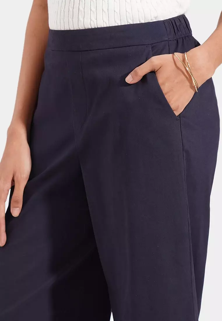 Cozy: Pull Up Straight Leg Trousers